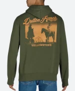 Yellowstone Dutton Ranch Green Hoodie