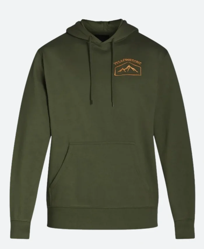 Yellowstone Dutton Ranch Green Pullover Hoodie For Sale