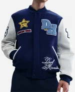 Yu-Gi-Oh Destroyer Blue Varsity Bomber Jacket For Sale