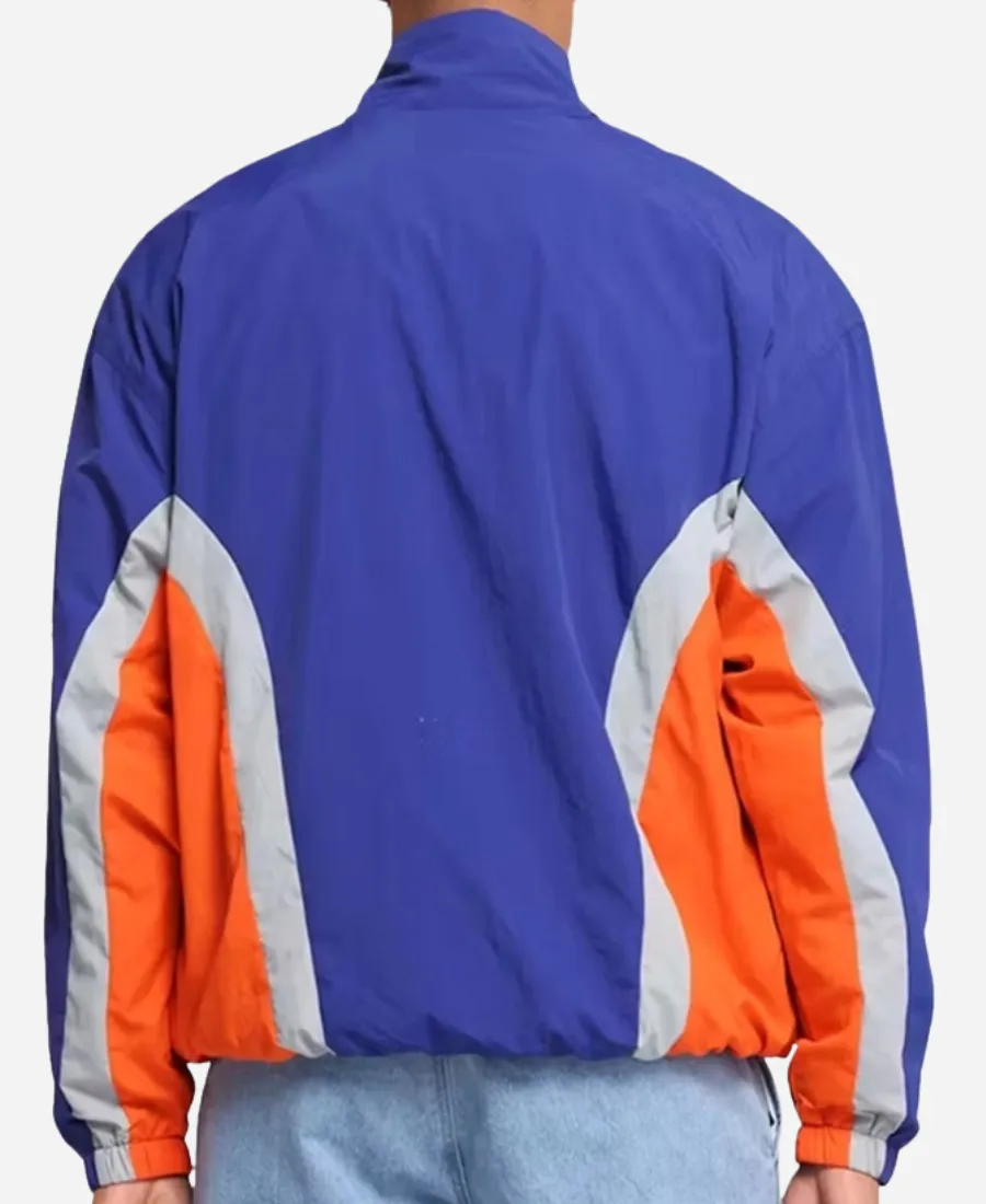 1973 Final Team New York Knicks Blue Track Jacket 1973 Final Team New York Knicks Blue Track Jacket