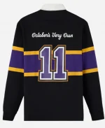 2025 OVO Wilfrid Laurier University Rugby Black Polo Shirt
