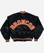 80s Denver Broncos Black Bomber Jacket