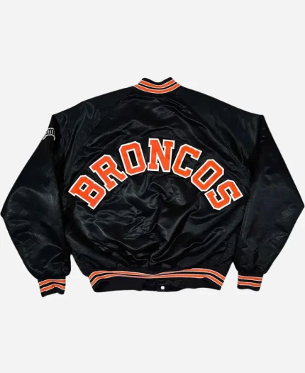 80s Denver Broncos Black Bomber Jacket