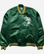 90s OAKLAND A’s Chalk Line Green Bomber Jacket