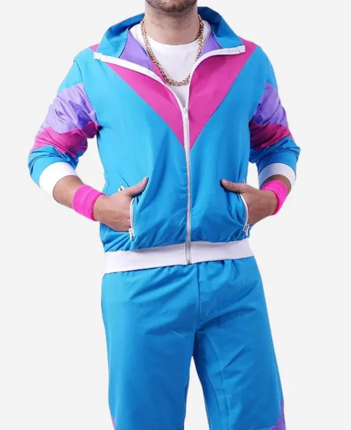 90s Windbreaker Blue Tracksuit | Windbreaker Pink Tracksuit