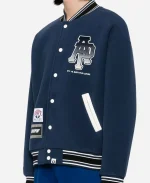 AAPE BY A BATHING APE logo Men's Blue varsity jacket