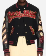 AC Milan x Off White Black Varsity Jacket