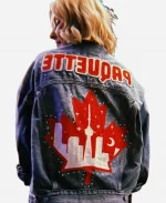 AEW All Out Toronto Renee Paquette Denim Blue Jacket