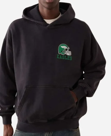 Abercrombie Eagles Black Popover Hoodie