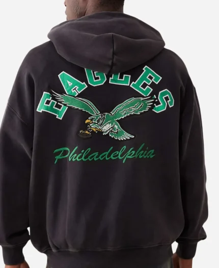 Abercrombie NFL Philadelphia Eagles Graphic Black Popover Hoodie