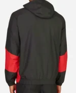 Ac Milan Pre Match Hooded Jacket Black & Red