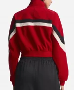 Adidas Blocking Red Track Cropped Jacket