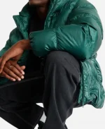 Adidas Originals Adicolor Down Regen Hooded Green Puffer Jacket - For Sale