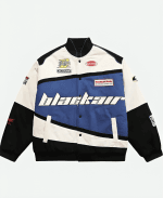 Air Racing Style Varsity Jacket - Blue