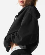 Alo Accolade Oversized Pullover Hoodie - Black,