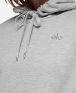 Alo Accolade Oversized Pullover Hoodie - Grey