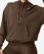 Alo Accolade Pullover Brown Hoodie