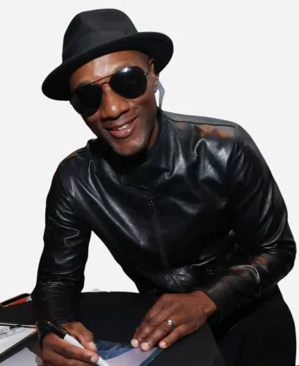 Aloe Blacc A New York Evening Black Leather Jacket
