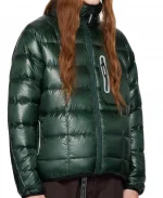 And Wander Diamond Stitch Down Green Quilted Jacket