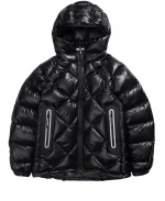 And Wander Diamond Stitch Down Quilted Jacket - Black
