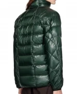 And Wander Diamond Stitch Down Quilted Jacket - Black & Green