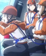 Anime A place further than the Universe Orange & White Hoodie