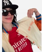 Anne Hathaway Knicks Jacket
