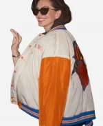 Anne Hathaway New York Knicks Varsity Bomber Jacket