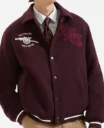 Arsenal Classics Records Red Varsity Jacket