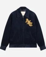 Arsenal Embroidered A.F.C Classics Decades Corduroy Worker Blue Jacket