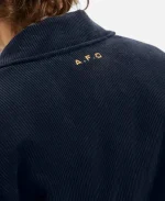 Arsenal Embroidered A.F.C On Back Classics Decades Corduroy Worker Blue Jacket