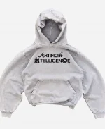  Artificial Intelligence Pullover Style White Hoodie