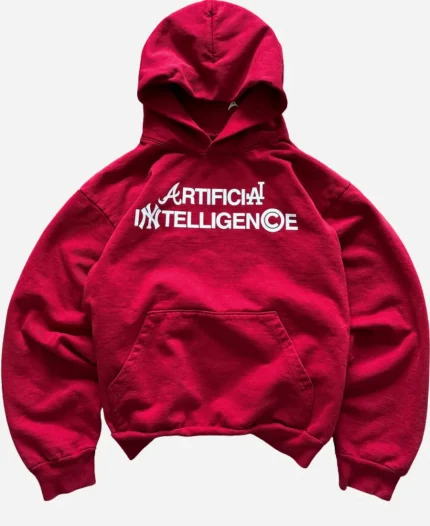 Artificial Intelligence Red Hoodie
