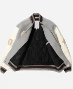 BAPE X HIGHSNOBIETY Multilogo Varsity Jacket - Black & White