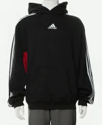 Balenciaga Adidas Black And Red Hoodie