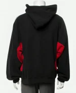 Balenciaga Adidas Small Fit Black And Red Hoodie