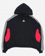 Balenciaga x Adidas Black And Red Hoodie