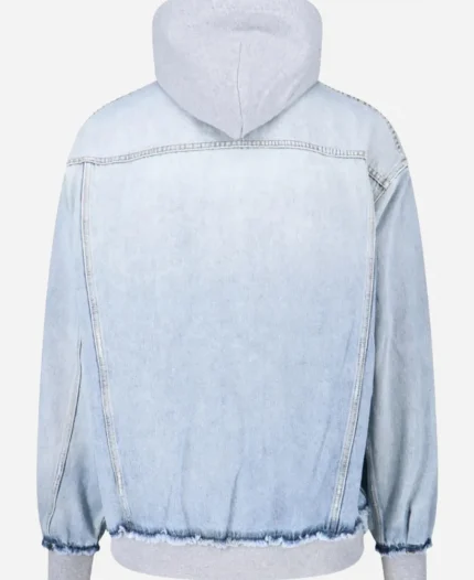 Balenciaga x Farfetch New Season Blue Hooded Denim Jacket