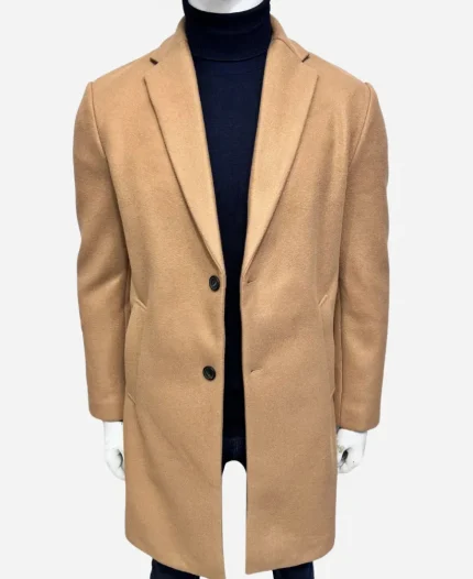Benjamin Ayres Dan 2024 The Santa Class Movie Brown Wool-Blend Coat