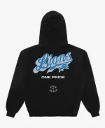 Born x Raised Detroit Lions Pro Script Black Hoodie