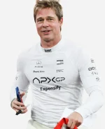 Brad Pitt F1 2025 White Shirt