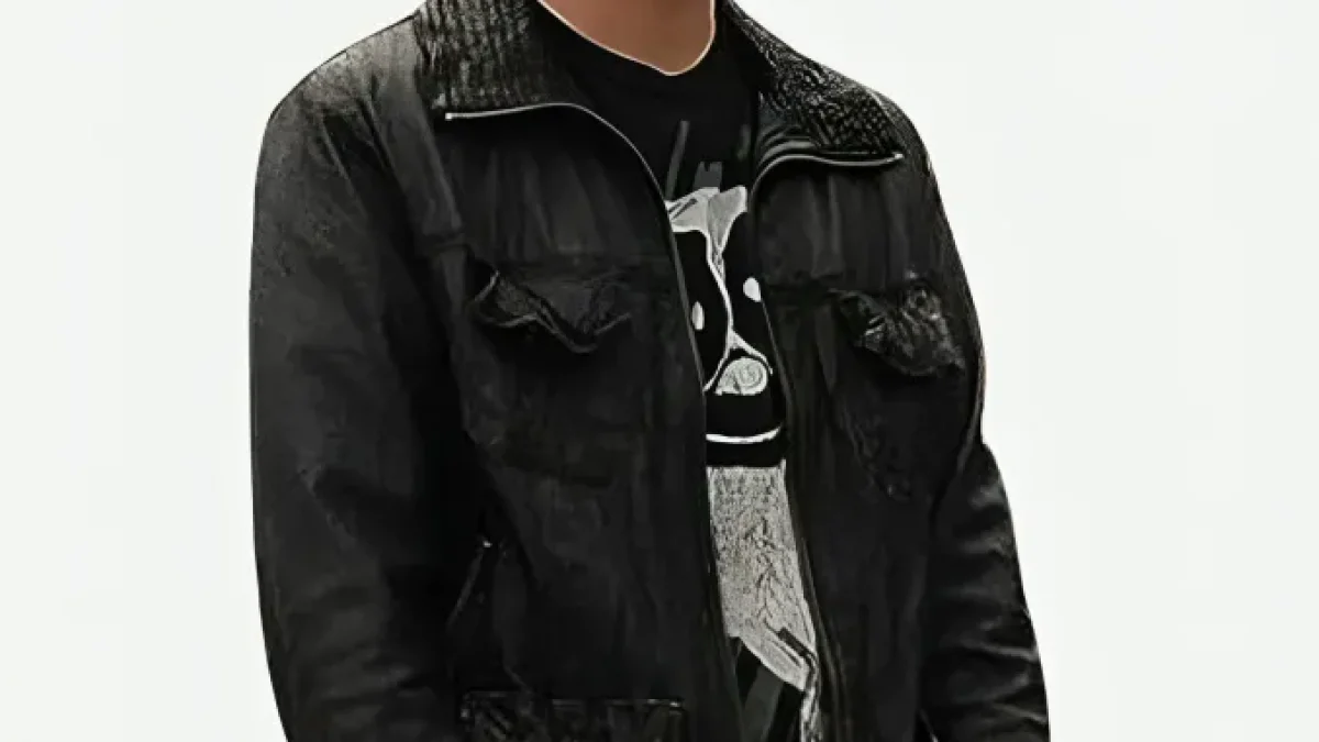 Aaron Paul Breaking Bad S04 Jesse Pinkman Black Leather Jacket