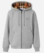 Burberry Letter Graphic Grey Hoodie 