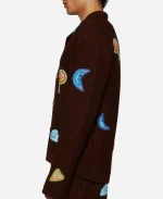 CASABLANCA Motif Crochet Patches Shirt