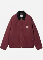 Carhartt OG Detroit Jacket In Burgundy