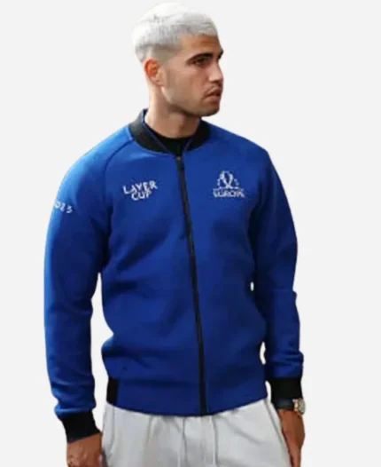 Carlos Alcaraz Laver Cup 2025 Blue Jacket