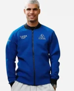 Carlos Alcaraz Laver Cup 2025 Team Europe Blue Zipper Jacket