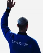 Carlos Alcaraz Laver Cup 2025 Team Europe Blue Zipper Jacket - Back