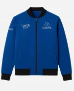 Carlos Alcaraz Laver Cup 2025 Team Europe Blue Zipper Jacket For Sale