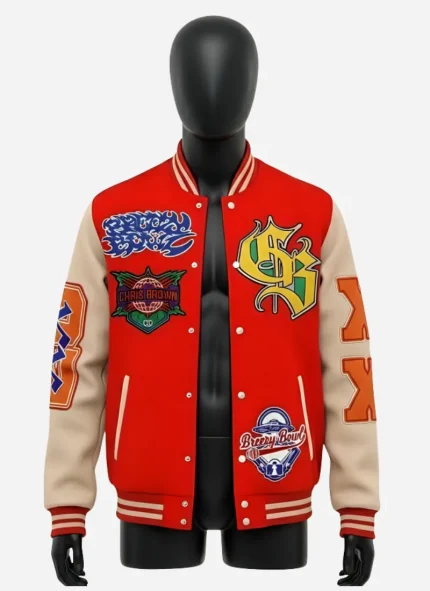 Chris Brown Breezy Bowl XX Tour Varsity Jacket